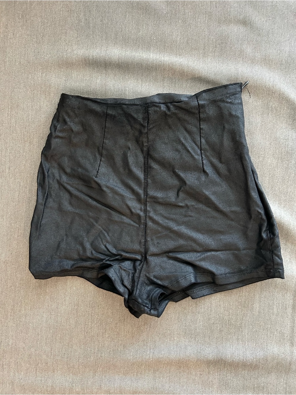 High-Waist Black Women's Shorts